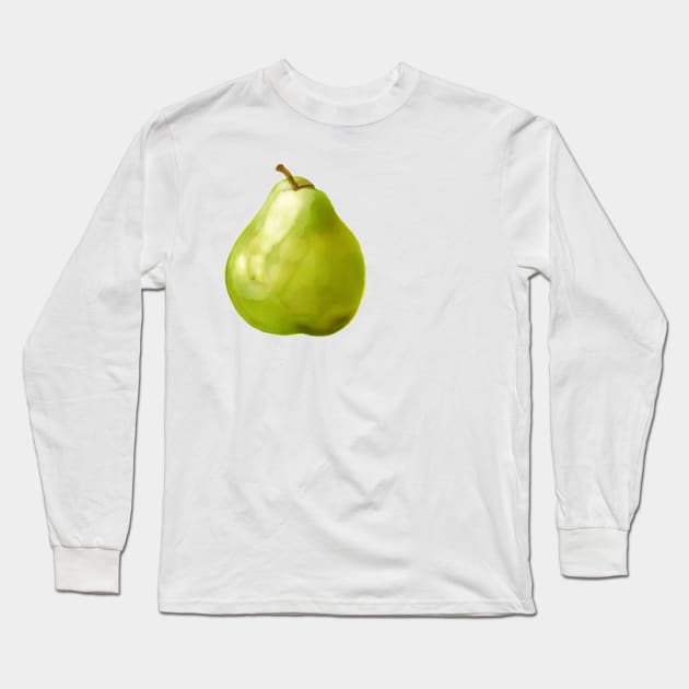 Pear Long Sleeve T-Shirt by melissamiddle